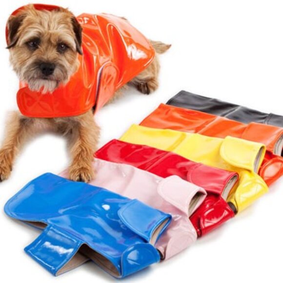 Classic Doggie Rain Slicker - BLACK SIZE 10 inch - Picture 2 of 4